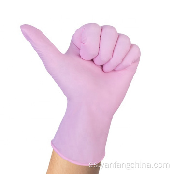 Guantes de examen de nitrilo libre de polvo médico desechable